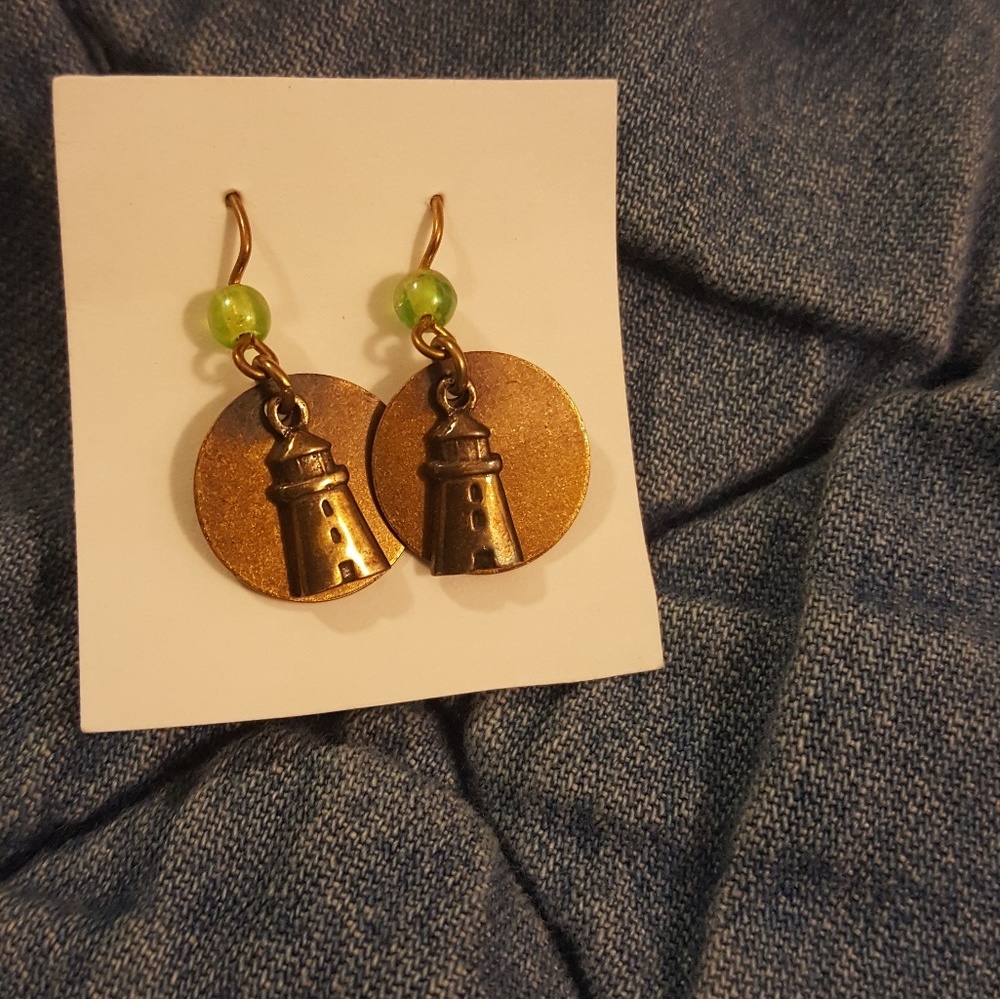 Lighthouse Earrings (one of a kind!)